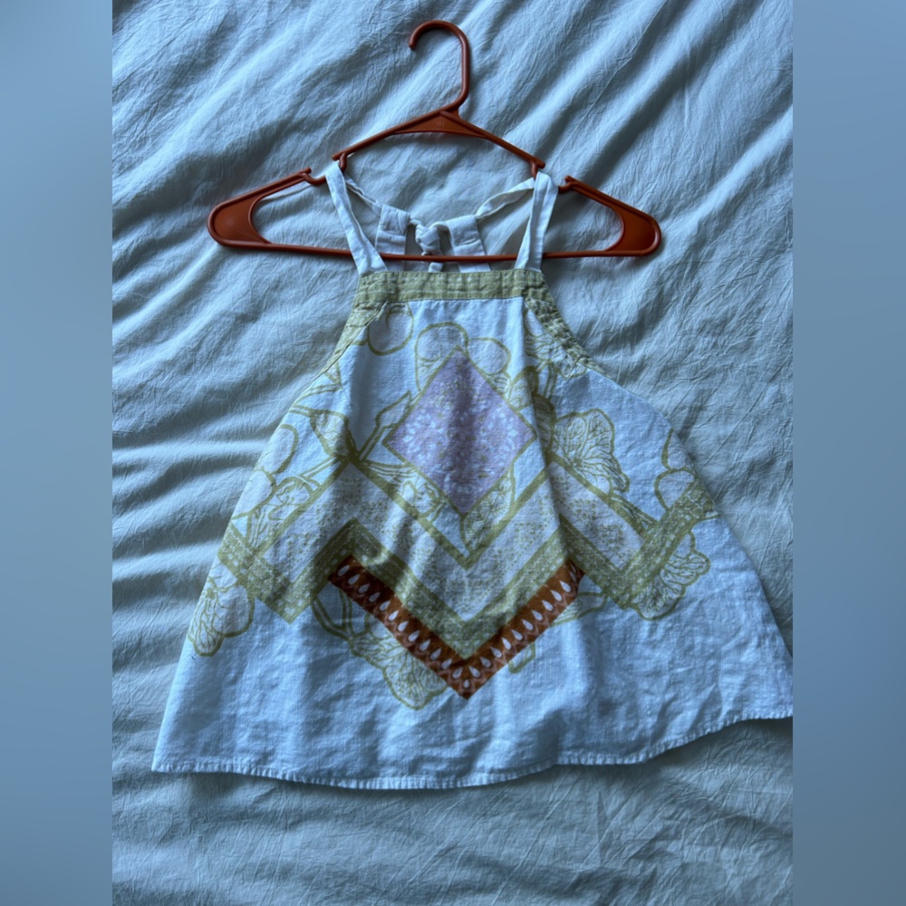 Free people handkerchief Cool Cabana Halter Top